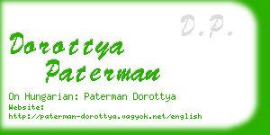 dorottya paterman business card